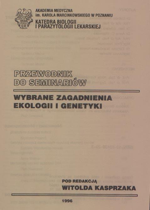 Wybrane zagadnienia ekologii i genetyki